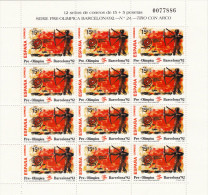 España Nº 3157 Al 3159 En Minipliegos De 12 Series - Full Sheets