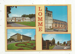 Cp,  59 , LOMME , Multi Vues ,voyagée 1986 - Lomme