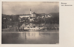 4211) DIESSEN Am AMMMERSEE - Tolle Ansicht Mit SCHIFF An Anlegestelle Und Kirche Im HINTERGRUND - Top !! 20.06.1943 !! - Diessen