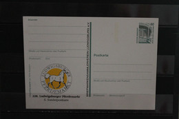 Deutschland, Ganzsache:  228. Ludwigsburger Pferdemarkt; Wertstempel 80 Pf. Sehenswürdigkeiten - Private Postcards - Mint