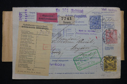 HONGRIE - Bulletin De Colis Postal De Versecz Pour La Suisse En 1914 - L 96974 - Pacchi Postali
