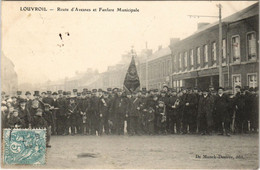 CPA LOUVROIL Route D'Avesnes Et Fanfare Municipale (809780) - Louvroil