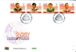 EIRE IRELAND 2001 Gaelic Athletic Association Strip On First Day Cover - Lettres & Documents
