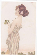 RAPHAEL KIRCHNER - ILLUSTRATEUR ILLUSTRATION FEMME ART NOUVEAU - COPIE Photo D'une Carte Postale - Duplicata Artisanal - Kirchner, Raphael