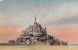 Le Mont Saint Michel       50     Vue Générale   Couleur  Apparemment Recoupée En 9x14    Edition  Yvon     ( Voir Scan) - Le Mont Saint Michel