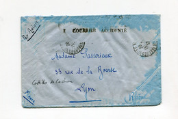 !!! LETTRE DE MEKNES DU 15/3/1932 POUR LYON, RESCAPEE DE L'ACCIDENT DE CASTILLO DE CACHUN - Crash Post