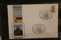 Deutschland 1989, Ganzsache: Philatelia 89 Köln, Wertstempel 33 Pf., Sehenswürdigkeiten - Private Covers - Used