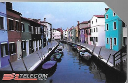CARTE -ITALIE-Serie TURISTICA--Catalogue Golden-10000L/31/12/99-VENISE-ISOLA Di BURANO-Utilisé-TBE-RARE - Públicas Precursores