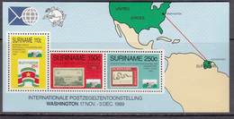 Suriname 1989 World Stamp Expo - Block MNH/**/Postfris - Suriname