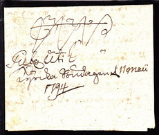 1794. Kyrka 11 May 1794. Crown Coil. () - JF101421 - ... - 1855 Vorphilatelie