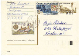 Czechoslovakia Card With Imprinted Stamp + 2 Stamps - - Other & Unclassified