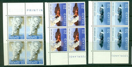 ICELAND 1965 Mi 392-94 Blocks Of Four** Volcano Island Surtsey [A6833] - Volcanos