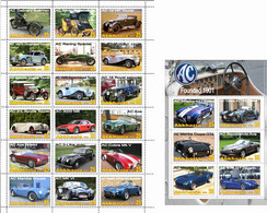 Fantazy Labels / Private Issue. Automotive History. Transport.  AC Cars. UK. 2021 - Etichette Di Fantasia