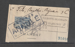 Egypt - 1935 - Rare Revenue - ( The French Issue - Syndicates Of Attorneys And Mixed Court Attorneys ) - Lettres & Documents