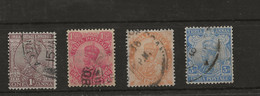 India, 1922, SG 197 - 200, Complete Set Of 4, Used (Wmk Single Star) - 1911-35 King George V