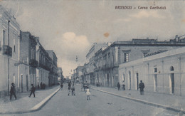 BRINDISI-CORSO GARIBALDI-BELLA ANIMAZIONE-CARTOLINA NON VIAGGIATA-1910-1920 - Brindisi