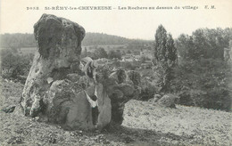 CPA FRANCE 78 " St Rémy Les Chevreuse, Les Rochers Au Dessus Du Village" - St.-Rémy-lès-Chevreuse