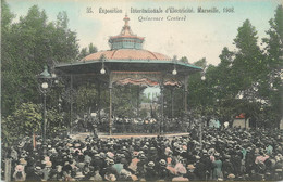 CPA FRANCE 13 " Marseille, Quinconce Central" / EXPOSITION INTERNATIONALE D'ELECTRICITE 1908 - Exposición Internacional De Electricidad 1908 Y Otras