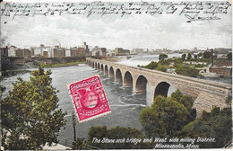 The Stone Arc Bridge And West Side Milling District. Minneapolis, Minn - Minneapolis