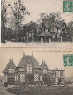 LE VESINET PERSPECTIVE DE L'AVENUE DU BOULOY ET PAVILLON DES MERLETTES TIR AUX PIGEONS 1913 - Le Vésinet