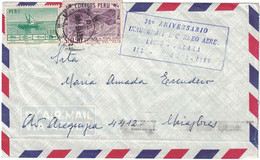 Pérou - Peru - Liaison Aérienne - Lima - Talara - 30e Anniversaire -  Lettre Avion Pour Arequipa (Pérou) - 1958 - Perú
