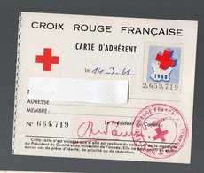 Marmande (47 Lot Et Garonne)  Carte  D'adhérent De La CROIX  ROUGE 1961 Avec 2 Vignettes (PPP28695) - Croce Rossa