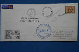 R25 TAA AUSTRALIE  BELLE LETTRE RARE 1981 AGULHAS POUR SOTTEVILLE FRANCE + LE MARION DUFRENE + AFFRANCHISSEMENT PLAISANT - Covers & Documents