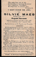 Zarren, 1920, Silvie Maes, Vanraes - Devotion Images