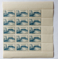 Lybie - Occupation Française - Territoire Militaire - Planche De 15 Timbres Bord De Feuille - Unused Stamps