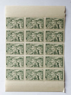 Lybie - Occupation Française - Territoire Militaire - Planche De 15 Timbres Bord De Feuille - Unused Stamps