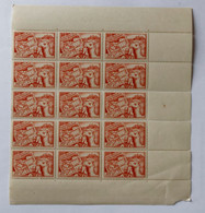 Lybie - Occupation Française - Territoire Militaire - Planche De 15 Timbres Avec Bords - Unused Stamps