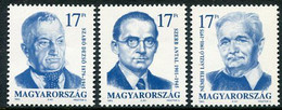 HUNGARY 1993 Literary Personalities MNH / **.  Michel 4257-59 - Neufs