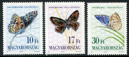 HUNGARY 1993 Butterflies MNH / **.  Michel 4251-53 - Ungebraucht