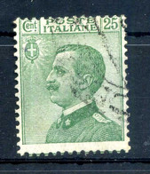 1927 REGNO SET USATO 219 25c Verde - Usati