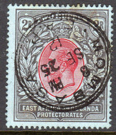 East Africa & Uganda 1912 2 Rupees Red & Black Definitive, Used, SG 54 (BA2) - East Africa & Uganda Protectorates