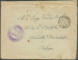 Enveloppe (prisonnier Belge) Dc PARCHIM 1.11 1917 + Dc Kriegsgefangenenlager Parchim * Postprüfungsstelle Geprüft F.a. N - Kriegsgefangenschaft