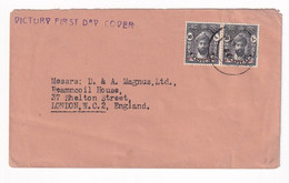 Zanzibar - Victory First Day Cover Cancel On Envelope Sent To London, England - Altri - Africa