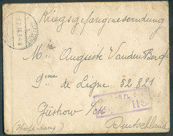 Enveloppe (prisonnier Belge) Expédiée D'ANDERLECHT  1.11 1918 + Kriegsgefangenenlager vers Auguste Vande Bergh 9ème De L - Krijgsgevangenen