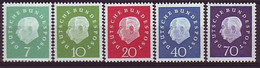 GERMANY Bundes 302-306,unused - Ungebraucht