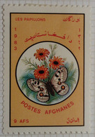 Afghanistan 1983 Fleur Flower Animal Papillon Butterfly Yvert 1121 * MH - Afghanistan