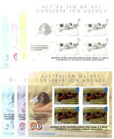 Australia 1996-97 Blue Billed Duck Wetlands Conservation Sheet 4 X $15 Labels 7 Progressive Colour Proofs - Mint Stamps