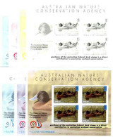 Australia 1996-97 Blue Billed Duck Wetlands Conservation Sheet 4 X $15 Labels 7 Progressive Colour Proofs - Nuevos