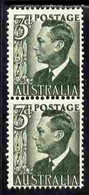 Australia 1959-63 King George 6th 3d Coil Pair U/m, SG 327da - Nuovi