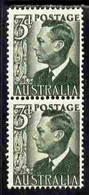 Australia 1959-63 King George 6th 3d Coil Pair U/m, SG 327da - Neufs
