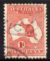 Australia 1913-14 Roo 1d Red Good Used With Large White Flaw To Left Of Postage, SG 2var - Mint Stamps