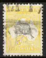 Australia 1915-28 Roo 5s Grey & Yellow Parcel Used, SG42 - Ungebraucht