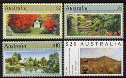 Australia 1989-90 Botanical Gardens Perf Set Of 4 High Values U/m SG 1199-1201a - Neufs