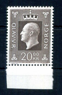 1969-70 NORVEGIA N.550 MNH ** BDF 20K. - Ungebraucht