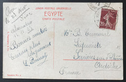 France, Poste Maritime N°139 Sur CPA D'Alexandrie - Escale De Marseille - TAD MARSEILLE ST CHARLES PAQUEBOT - (B1015) - Correo Marítimo