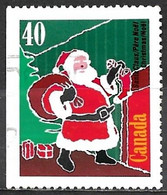 Canada 1991. Scott #1339a Single (U) Christmas, Santa Claus At Fireplace - Timbres Seuls